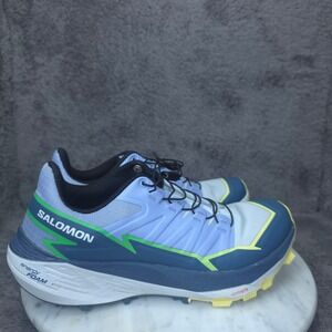 Salomon Thundercross Shoes Womens 6.5 Blue Green Thundercross Trail Running